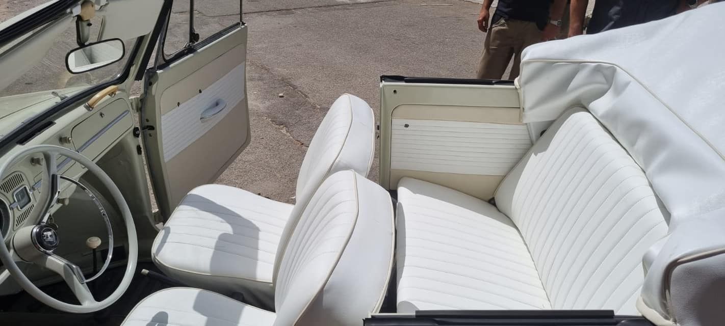 Rifacimento interni su auto decapottabile