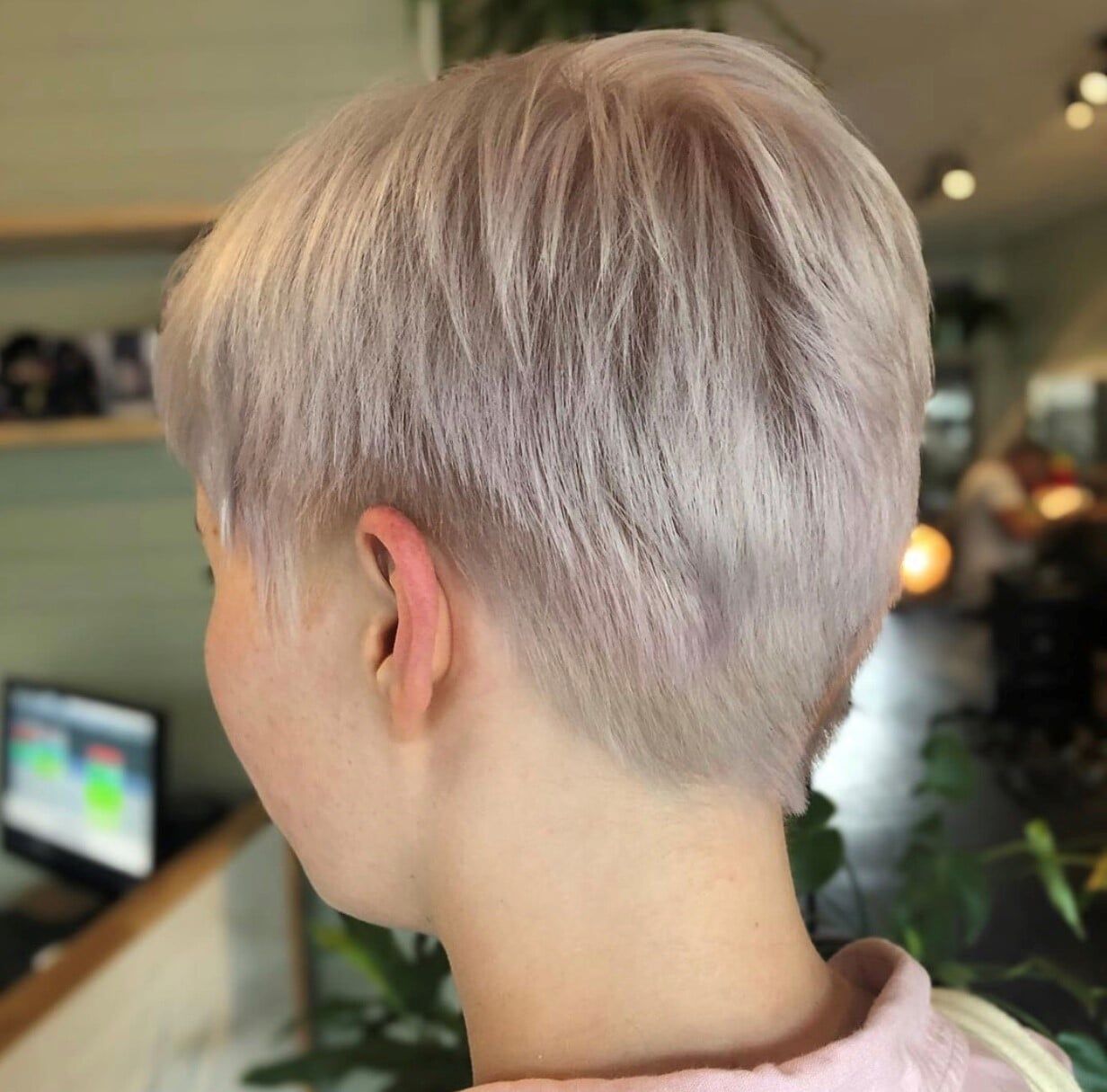 Pixie cut hair — Hairdressers Central Coast in Forresters Beach, NSW
