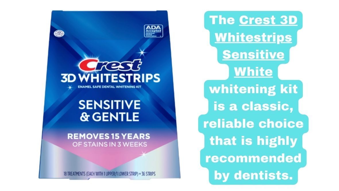 Crest 3DWhitestrips Sensitive & Gentle At-Home Teeth Whitening Kit