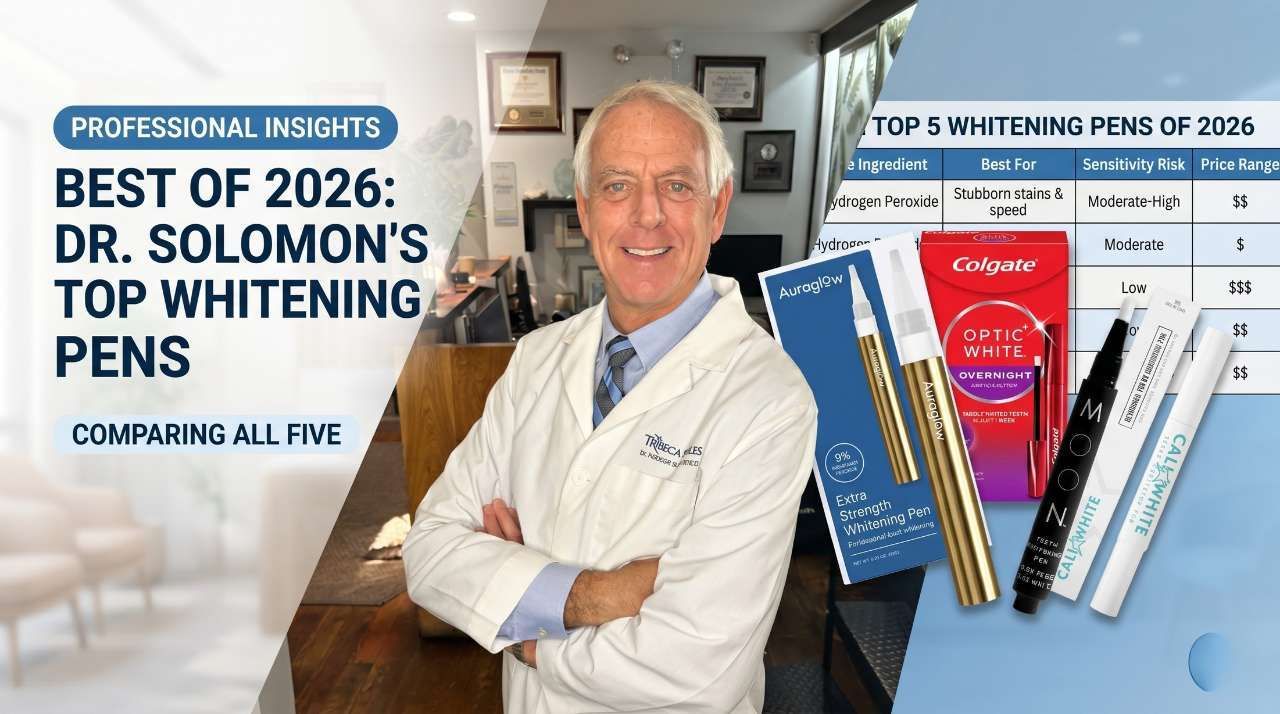 Dr. Frederick Solomon stands in his Tribeca Smiles office next to a 