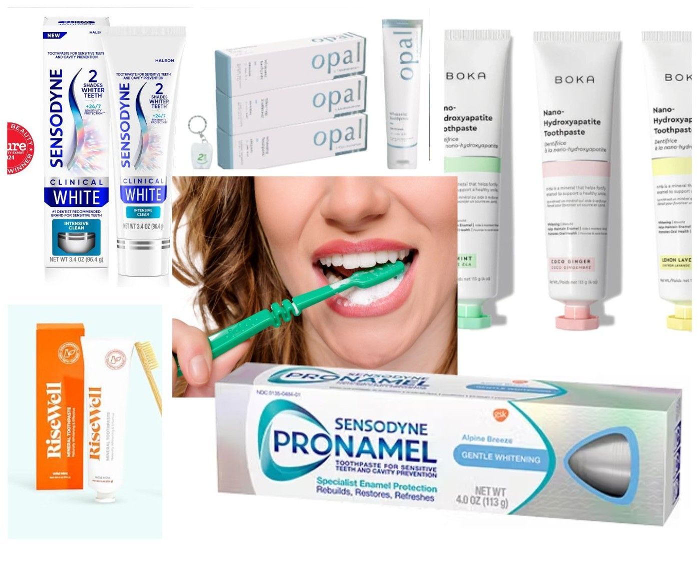 Top 5 Whitening Toothpastes for Sensitive Teeth in 2025 Colage Photo