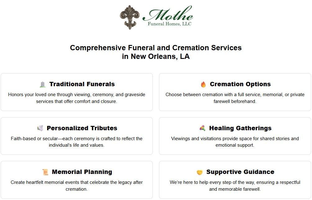 funeral and cremation services in New Orleans, LA
