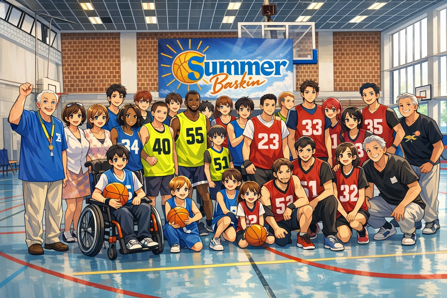 baskin en entreprise , baskin entreprise, inclusion, société, inclusif, basket, sport, handicap, sensibilisation, salariés, cohésion- équipes