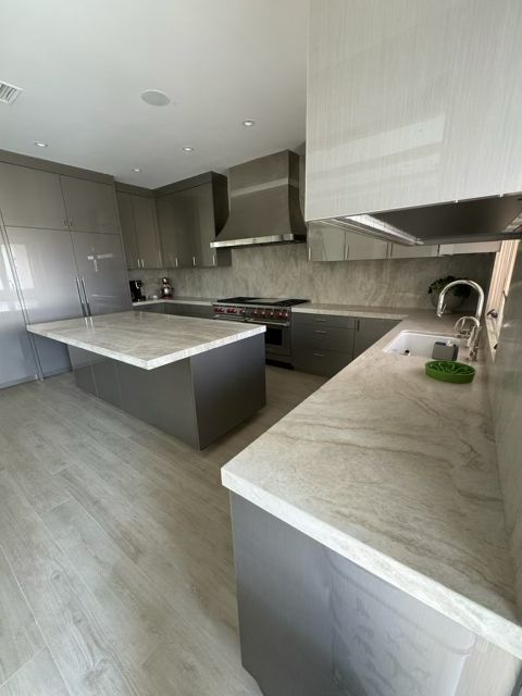 New kitchen with island