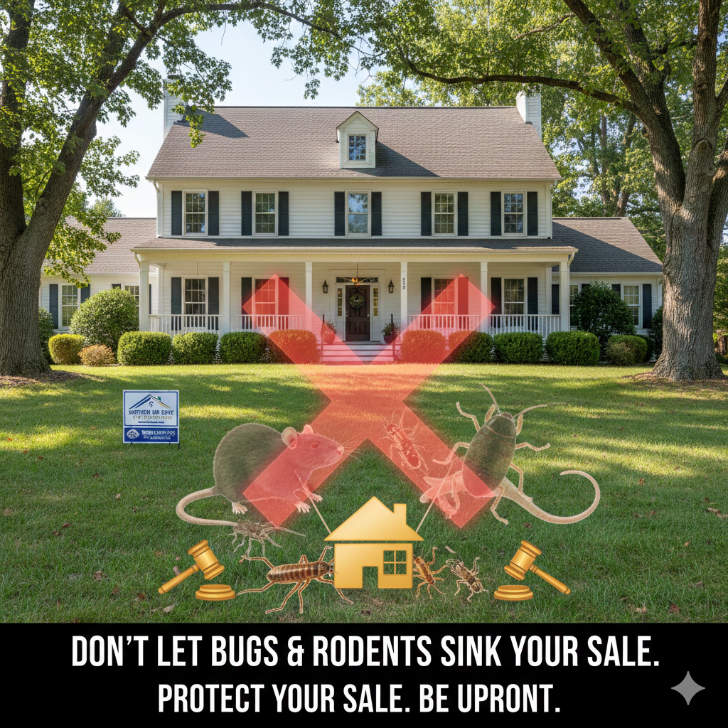 rodents and bugs must be disclosed at a real estate sale