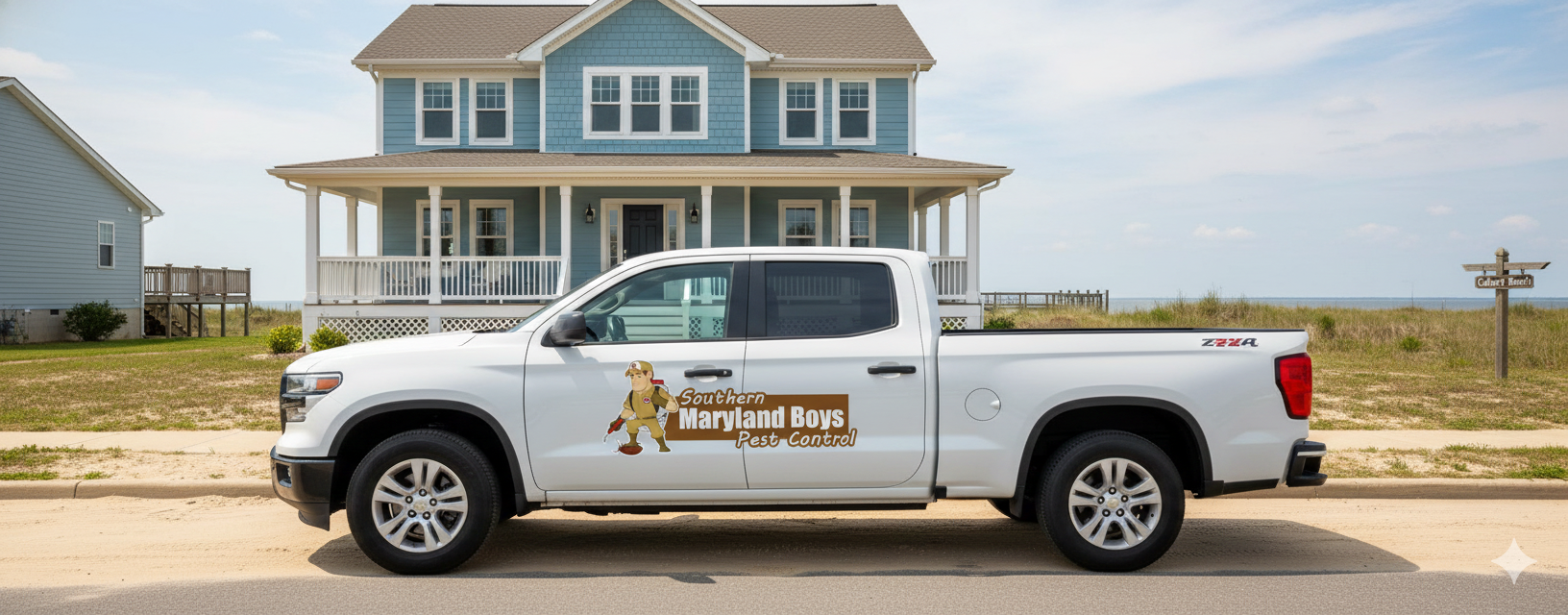 pest control truck in long beach md