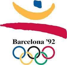 A logo for the 1992 olympics in barcelona , spain.