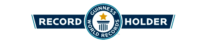 A logo for guinness world record holder