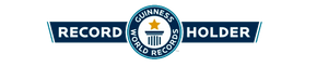 A logo for guinness world record holder