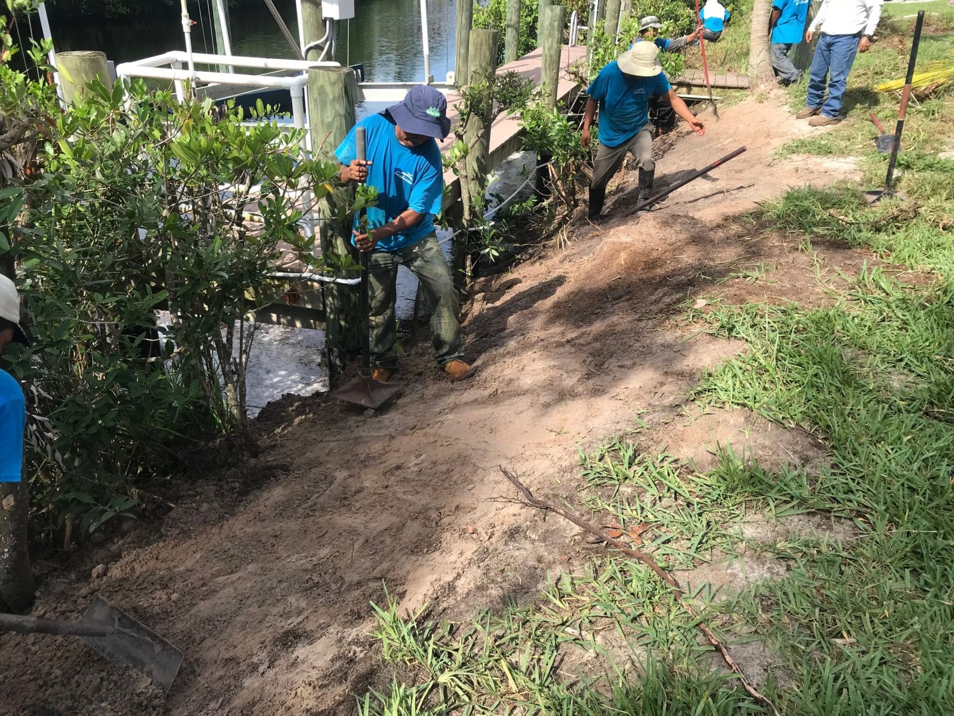 Canal Shoreline Restoration and Dock Reinforcement