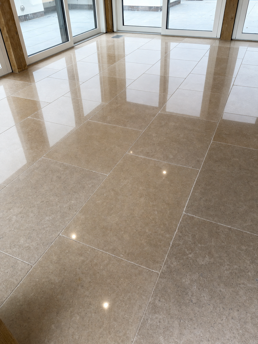 Stone floor cleaning process in Bristol and Bath