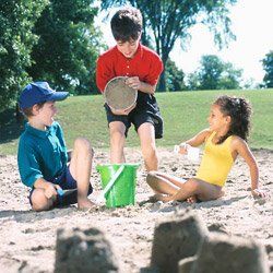 Preschool — Children Playing with Sand in Phenix City, AL