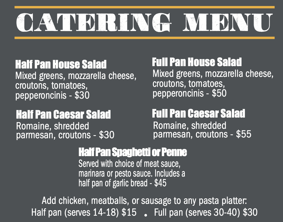 catering menu