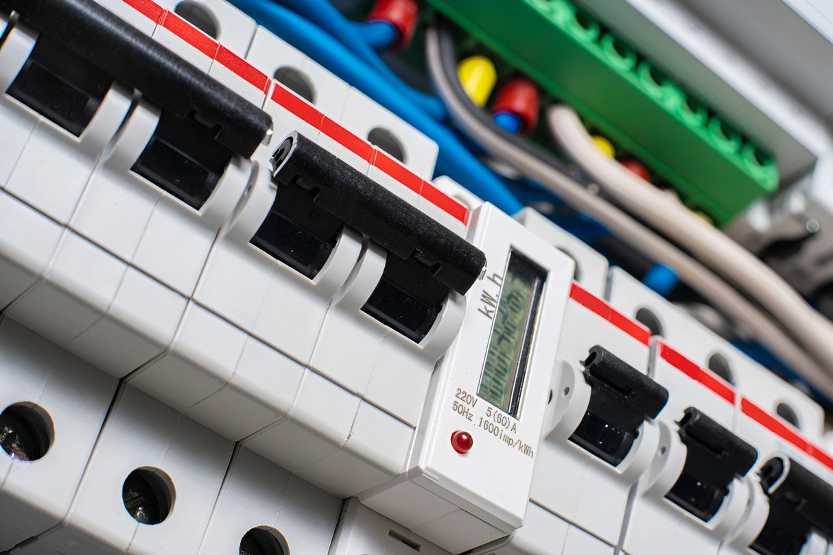 A Close Up of a Circuit Breaker With a Timer on It — Bangalow Electrical in Bangalow, NSW