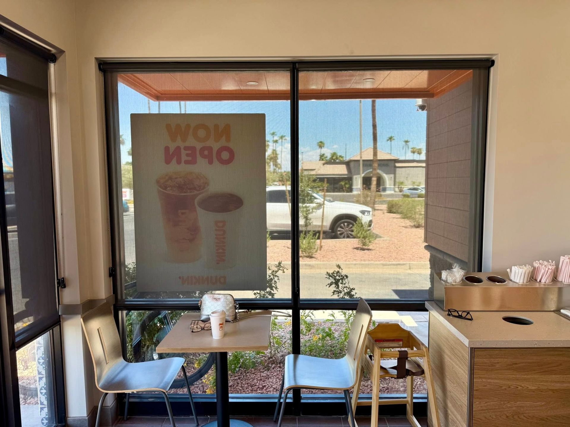 Interior of a Dunkin' with a 