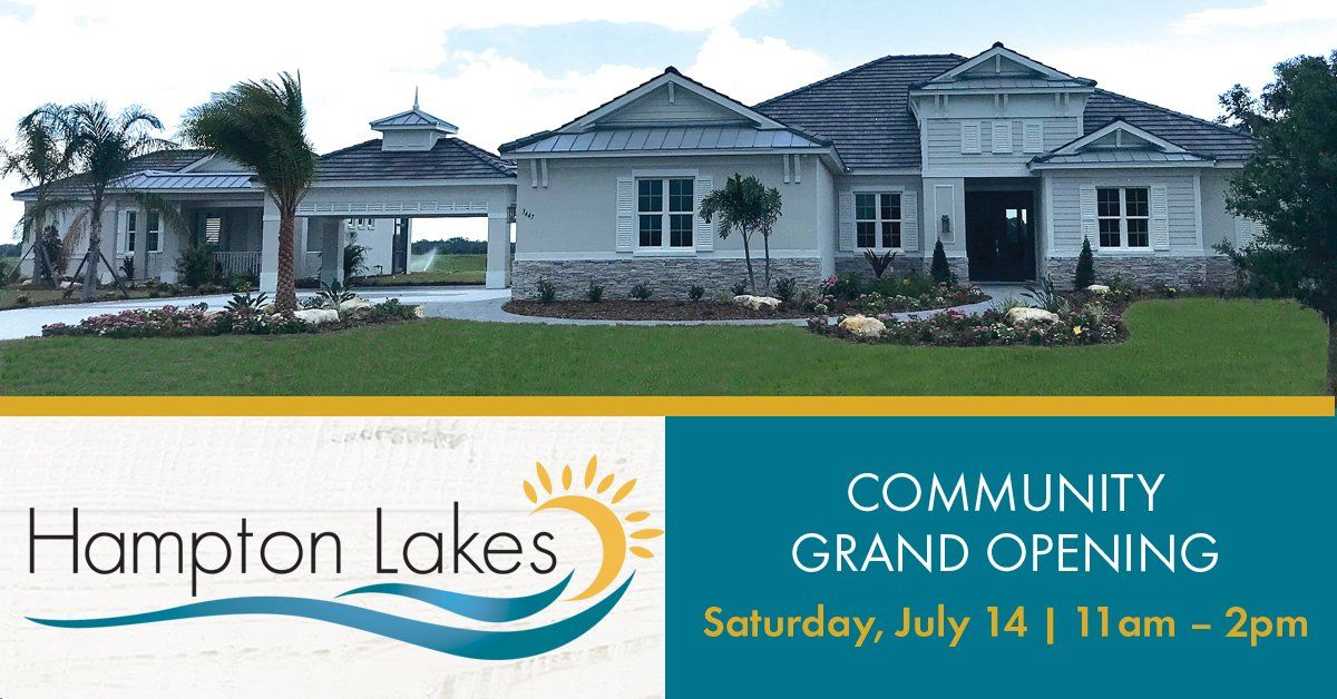 Hampton Lakes Community Offers Home Sites in Sarasota, Florida