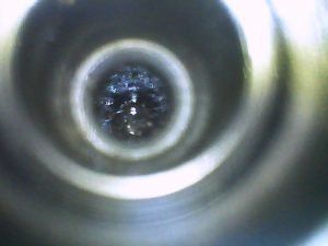 severely contaminated inlet