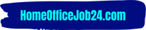 ein blaues Schild mit der Aufschrift Homeoffice job24.com