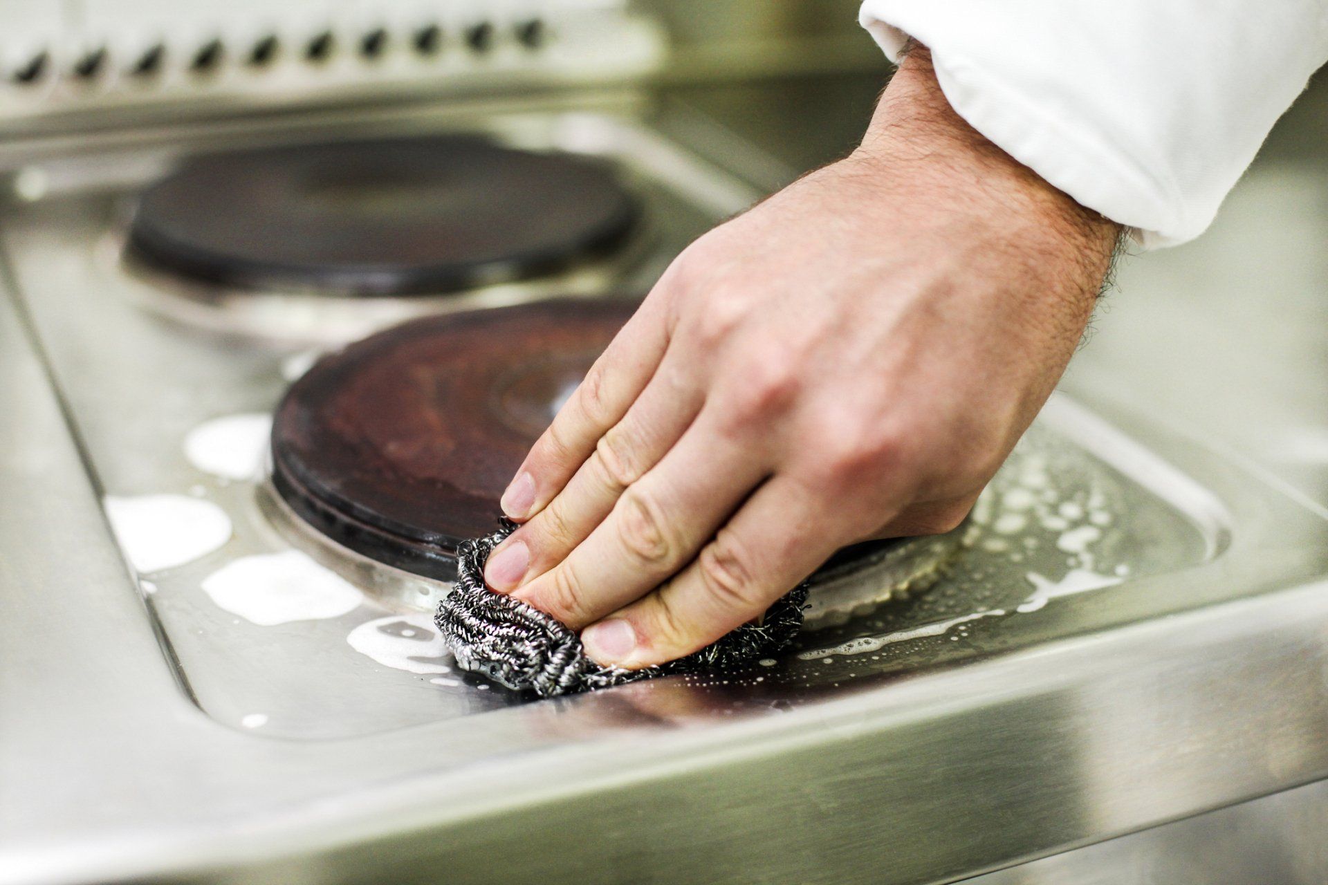 Cleaning Stove — Canberra, ACT — AC&R Catering Equipment