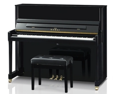 Black Piano And A Small Chair — Midlothian, VA — Peabodys Piano Co.