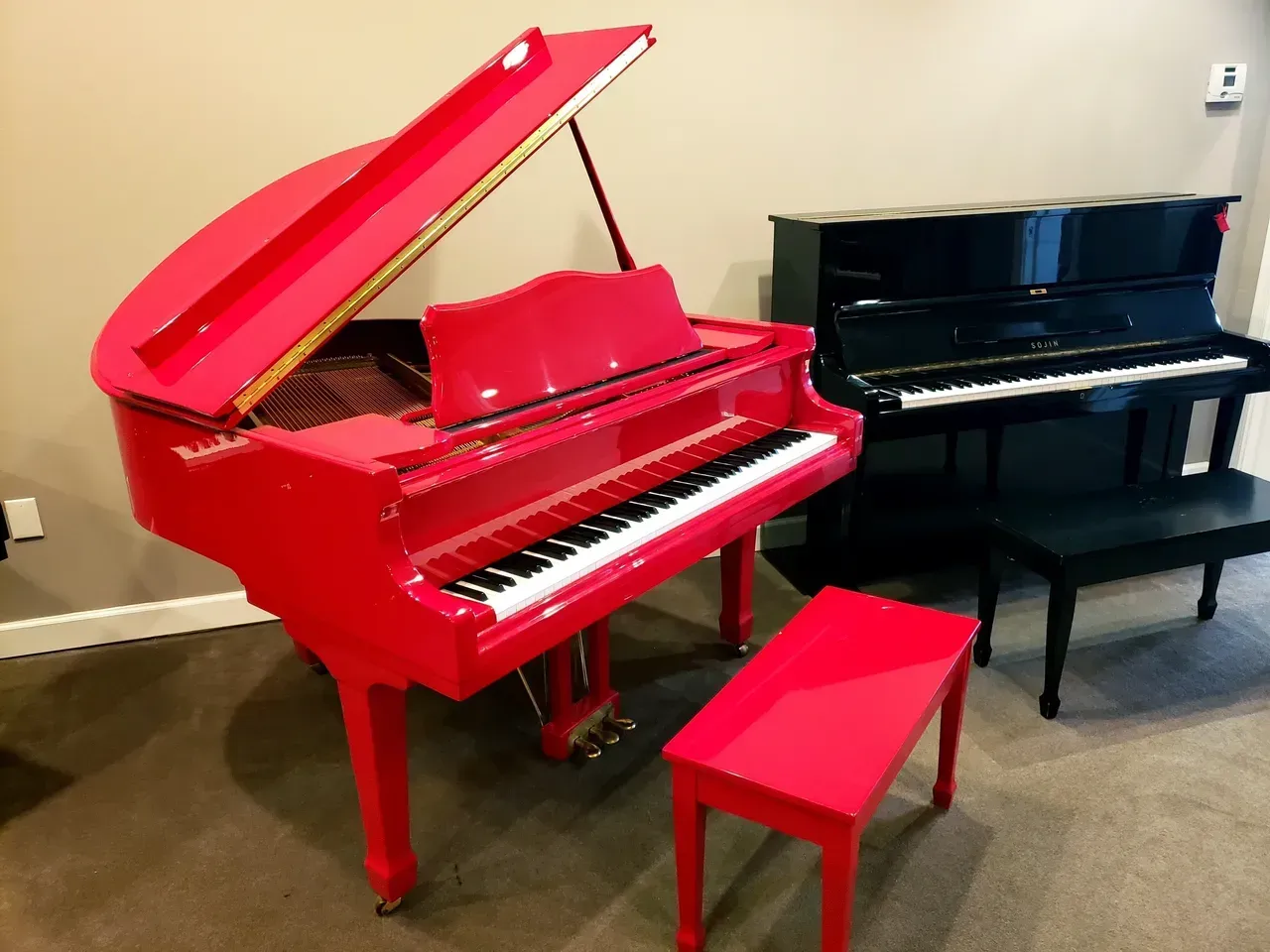Red Falcone Piano - Midlothian, VA - Peabodys Piano Co.