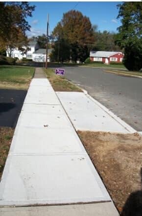 New Concrete Sidewalk — Ewing, NJ — Pave Patrol, LLC