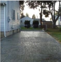 Stamped Concrete Beside the House — Ewing, NJ — Pave Patrol, LLC