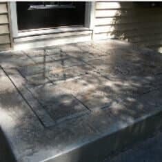 Stamped Concrete Porch — Ewing, NJ — Pave Patrol, LLC