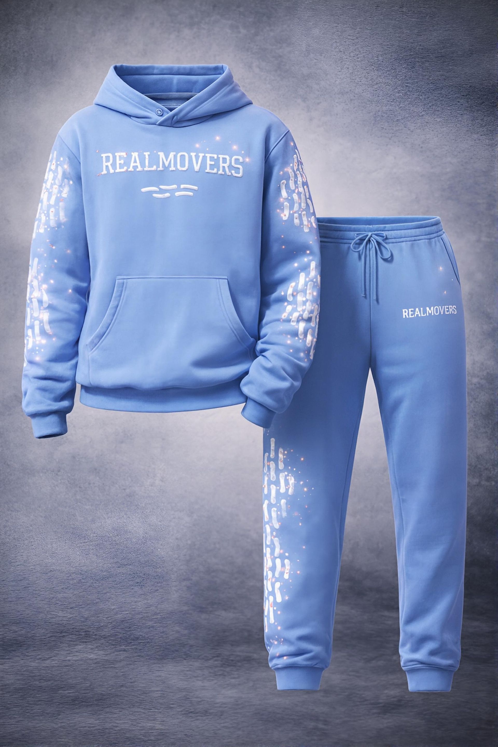 REALMOVERS  WLKR SET POWDER BLUE/ WHITE