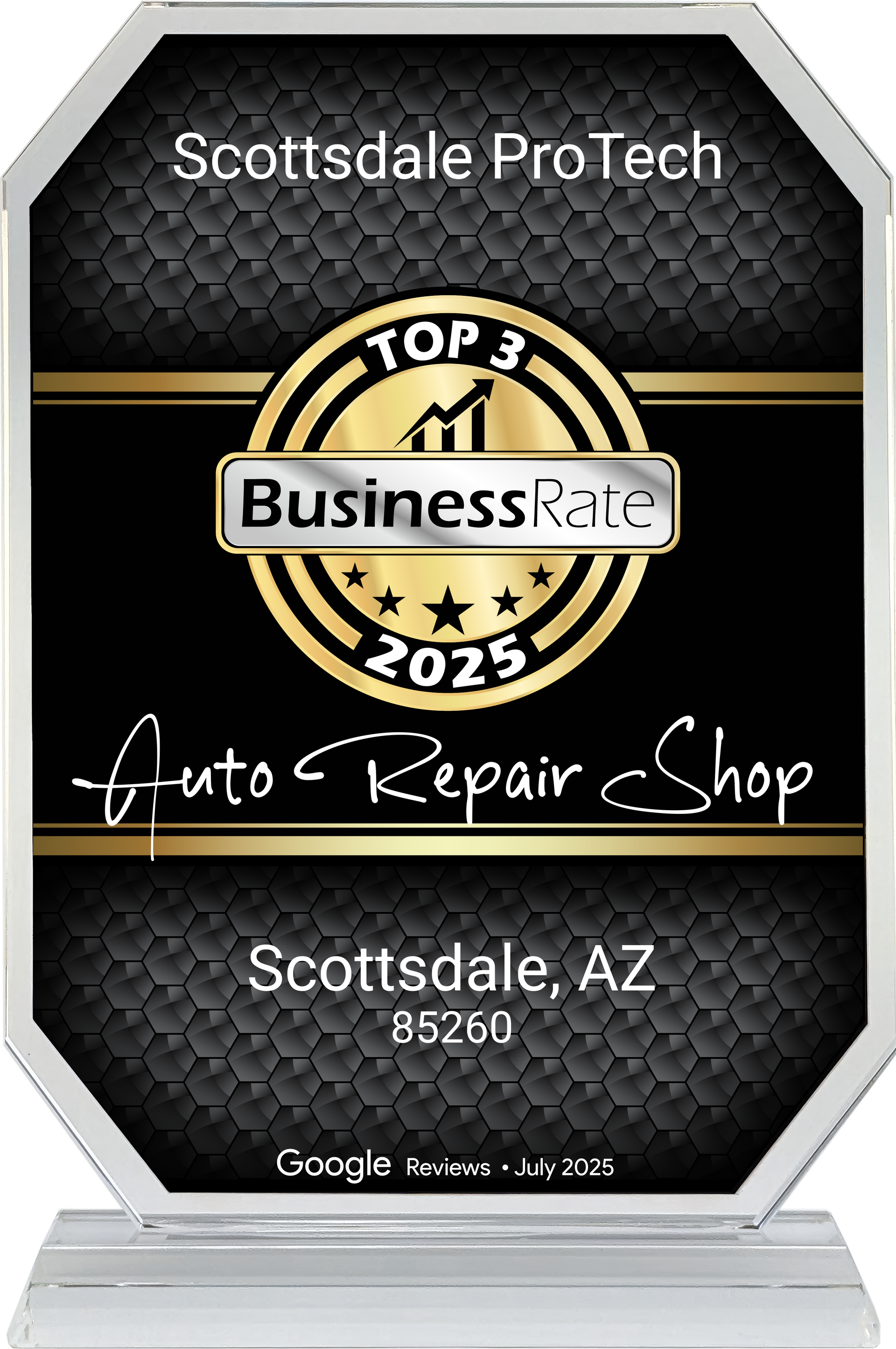 Award Crystal Badge | Scottsdale ProTech