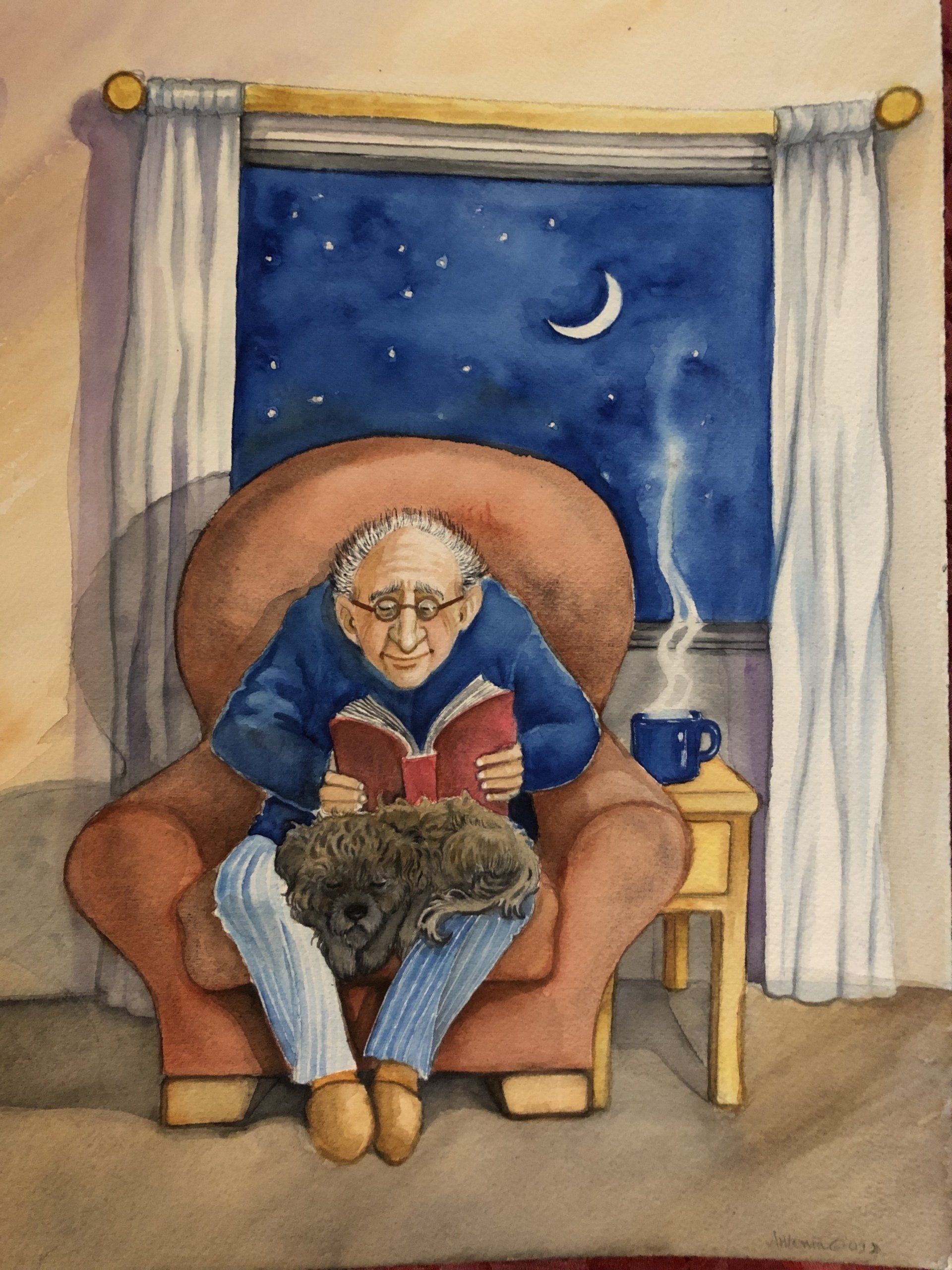 Man On Comfy Chair. Michael Kroth. Profound Living. 