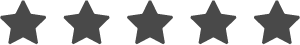 Five gray star icons arranged horizontally.