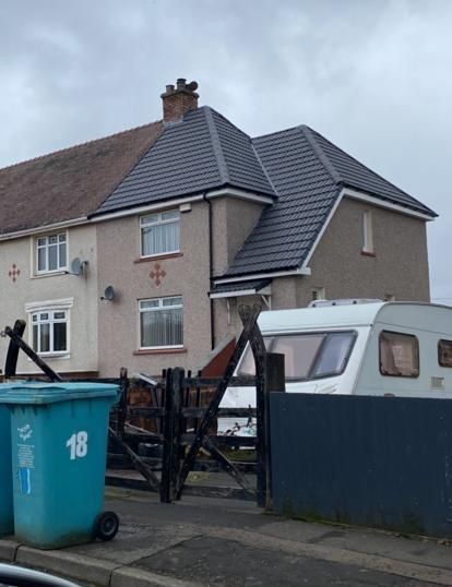 Roofers Leeds - replacement of a pitched roof on a semi detached property with extension