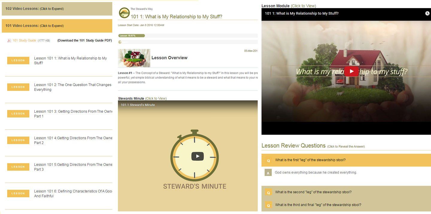 The Steward's Way Lessons Samples