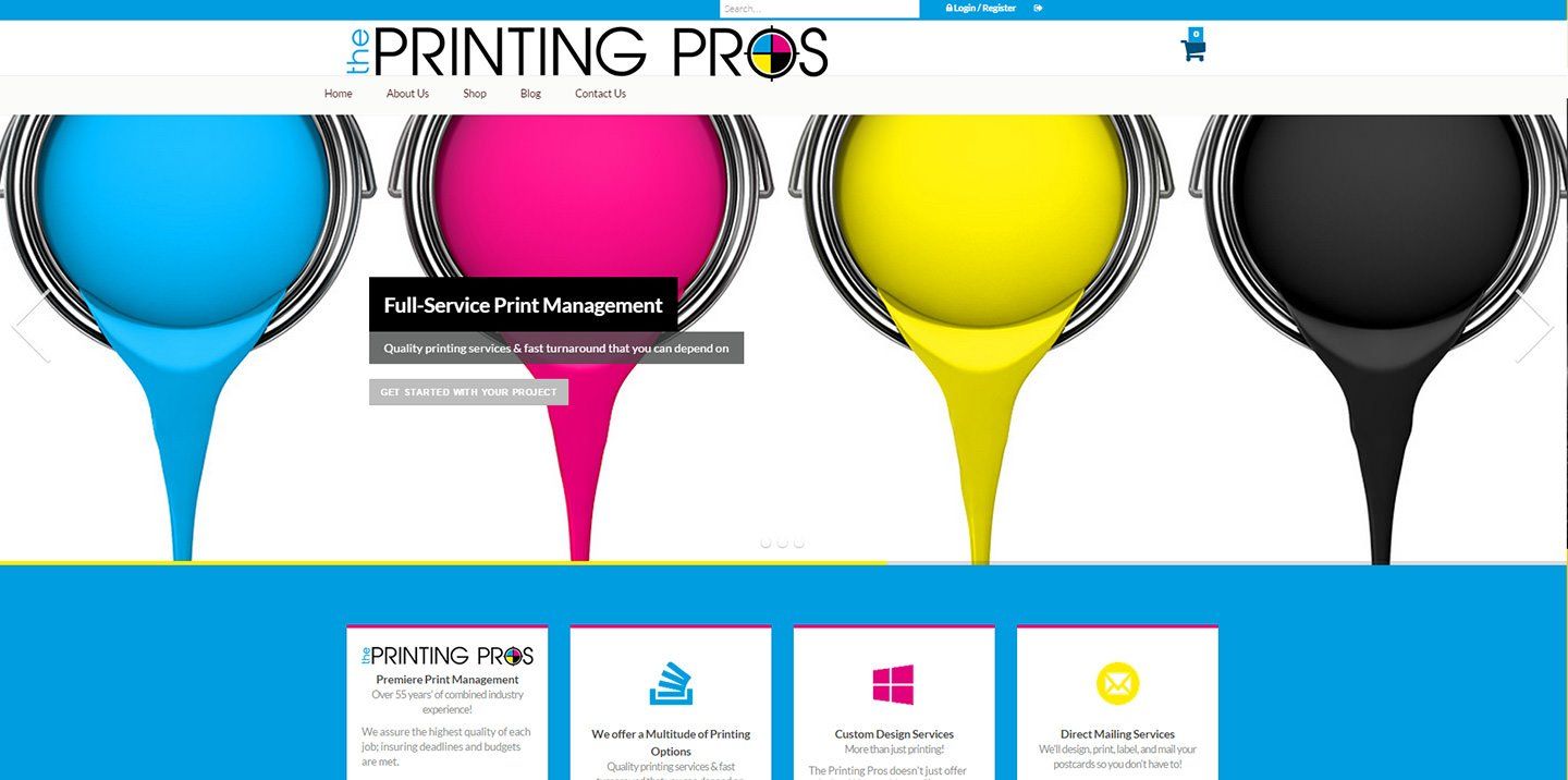 Printing Pros printing site