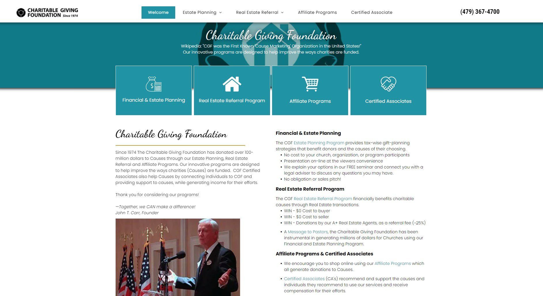 Charitable Giving Foundation website