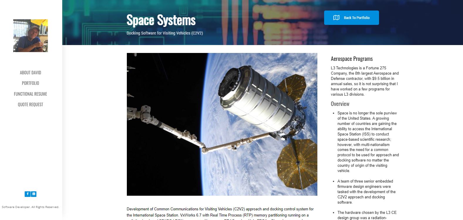 Space systems and satellites engineering site