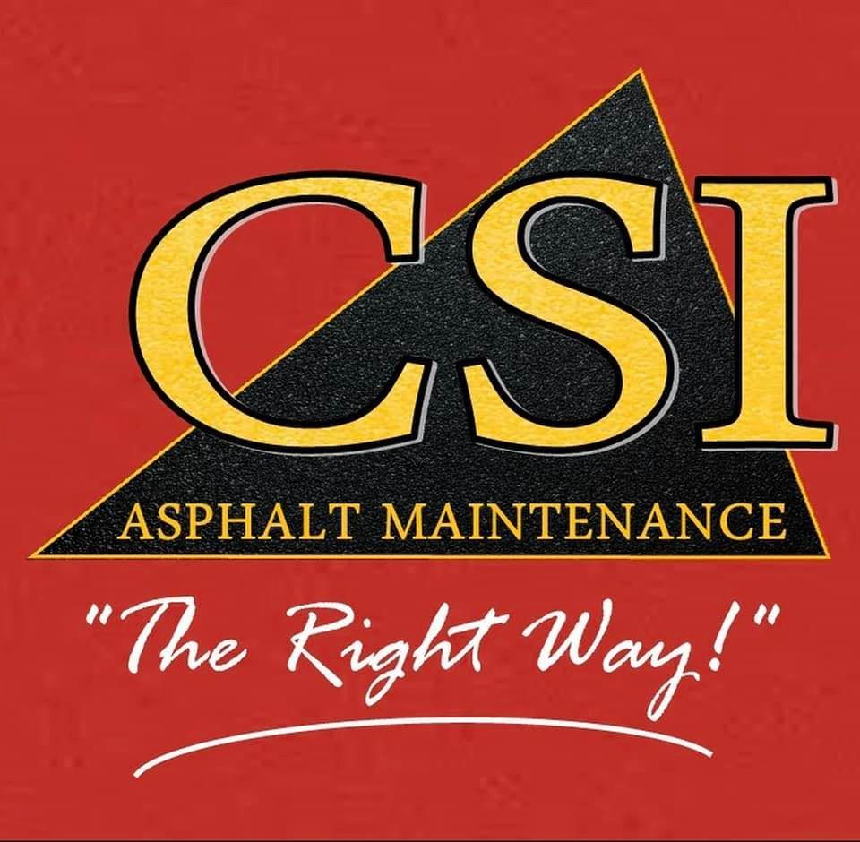 CSI Asphalt Maintenance logo: yellow 