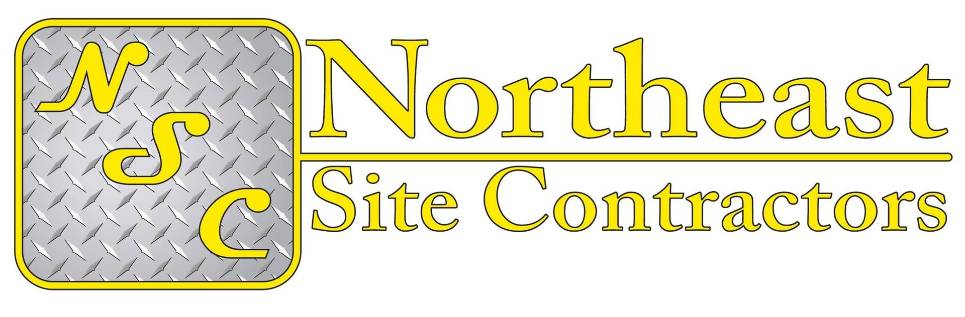 Logo for Northeast Site Contractors. Includes 
