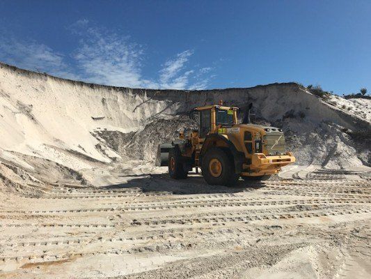 Ongoing earthmoving work