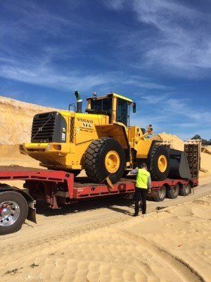 Earthmoving work - site location