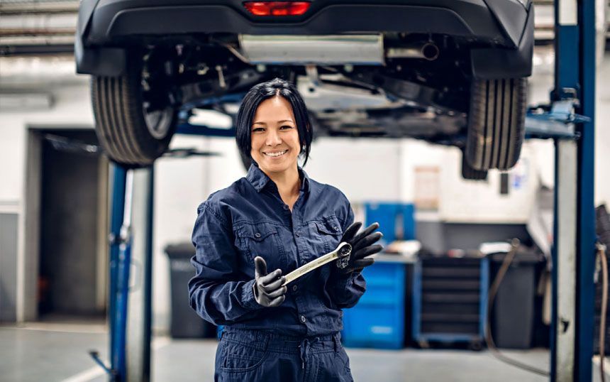 Female Mechanic in a Garage | On The Go Garage