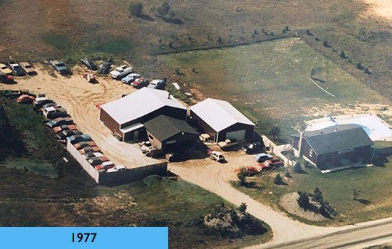 Affordable Auto Repair — Bird's Eye View of Olson's Auto Body  Shop (1977) in Traverse City, MI