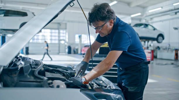 Mechanic Under Car Hood | Auto Repair Shop | Traverse City