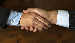 Sealing the deal with a handshake | Easton, MD | Kopen & Collison
