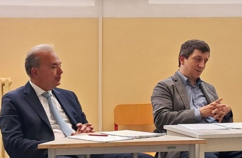 Avvocato Basevi e Avvocato Buttazzoni scuola Marinelli Udine