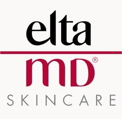 Elta md skincare logo on a white background