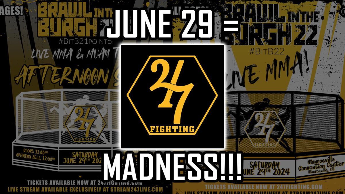 A poster for a mma event on june 29