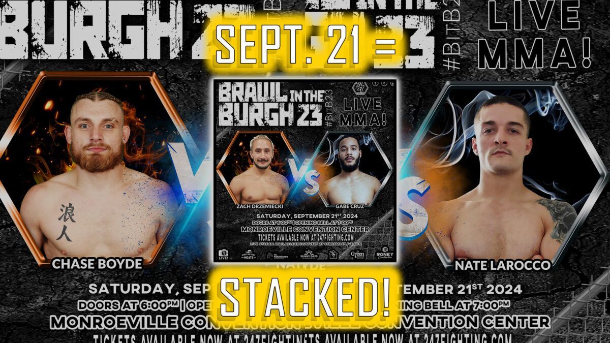 A poster for a mixed martial arts event on september 21st.