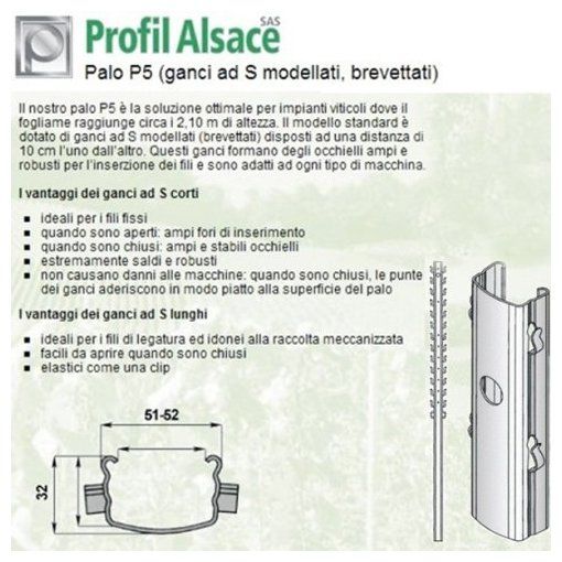 Scheda tecnica Palo P5